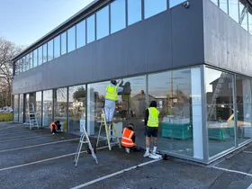 workmen outside